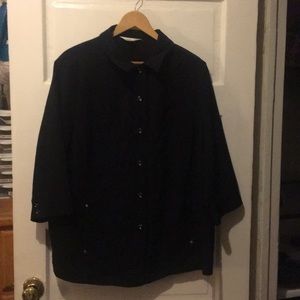 Allison Daley Solid Black Jacket